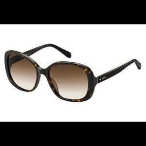 New FOSSIL Dark Havana Sunglasses